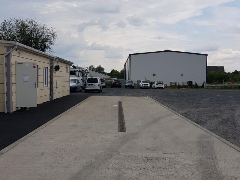 LKW Waschplatz Spedition Eslauer